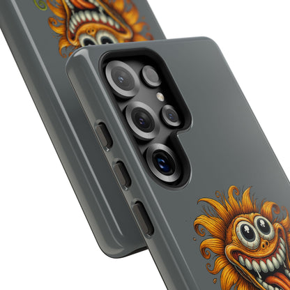 Funny Monster Sunflower Phone Case — "Photosynthesizing the Universe One Breakdown at a Time"