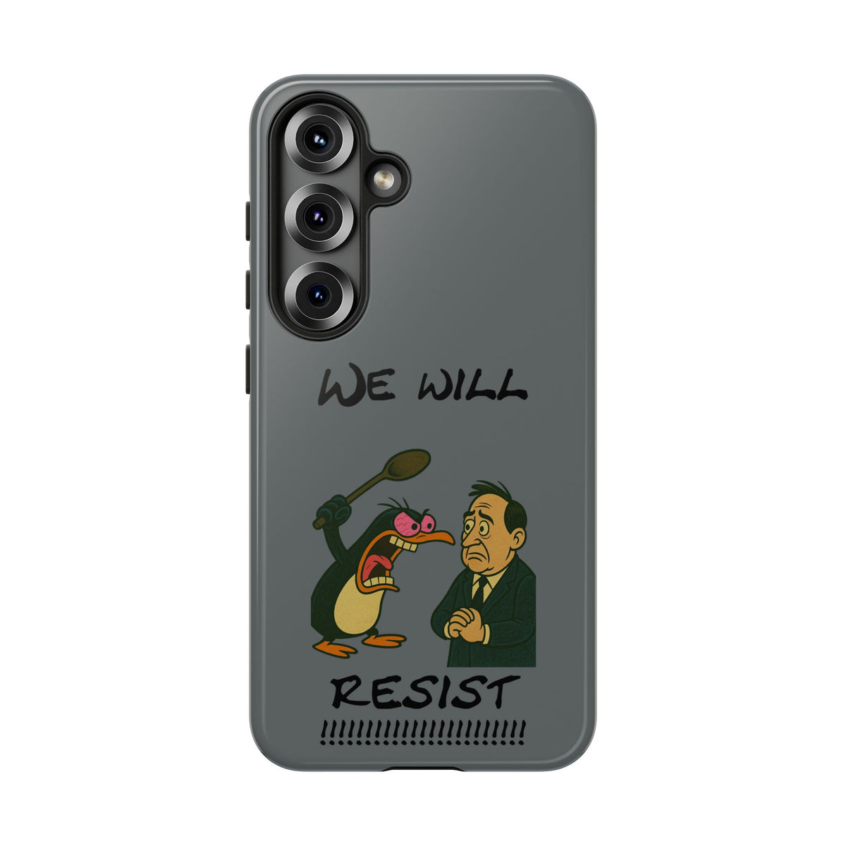 Phone Case - "We Will Resist" Cartoon Protest Design