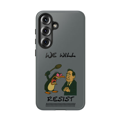 Phone Case - "We Will Resist" Cartoon Protest Design
