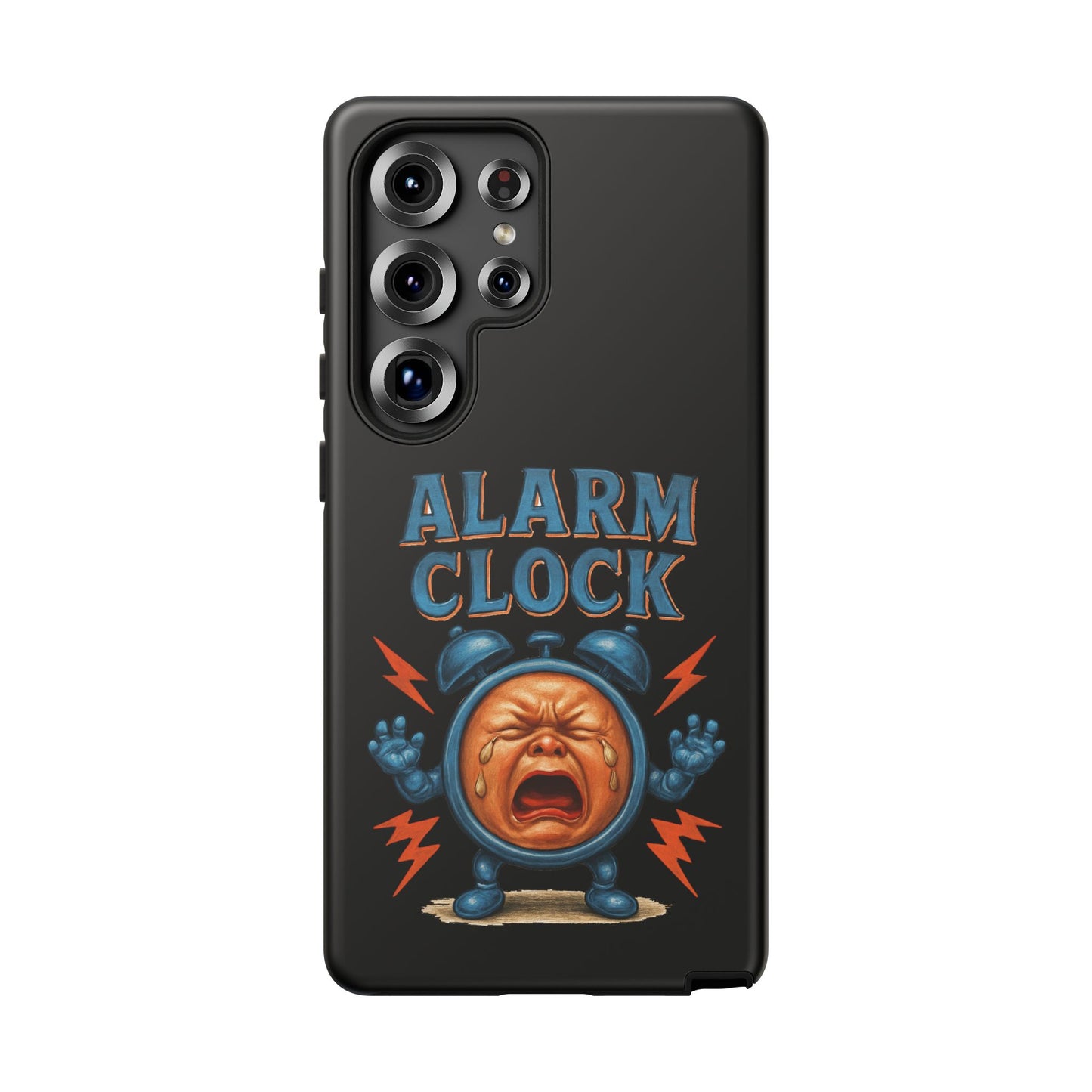 Phone Case — "Alarm Clock" Retro Screaming Clock Protective Cover