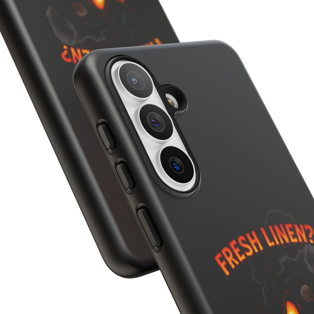 Phone Case — 'Fresh Linen? I Smell Fear.' Spooky Pumpkin Horror Protective Case