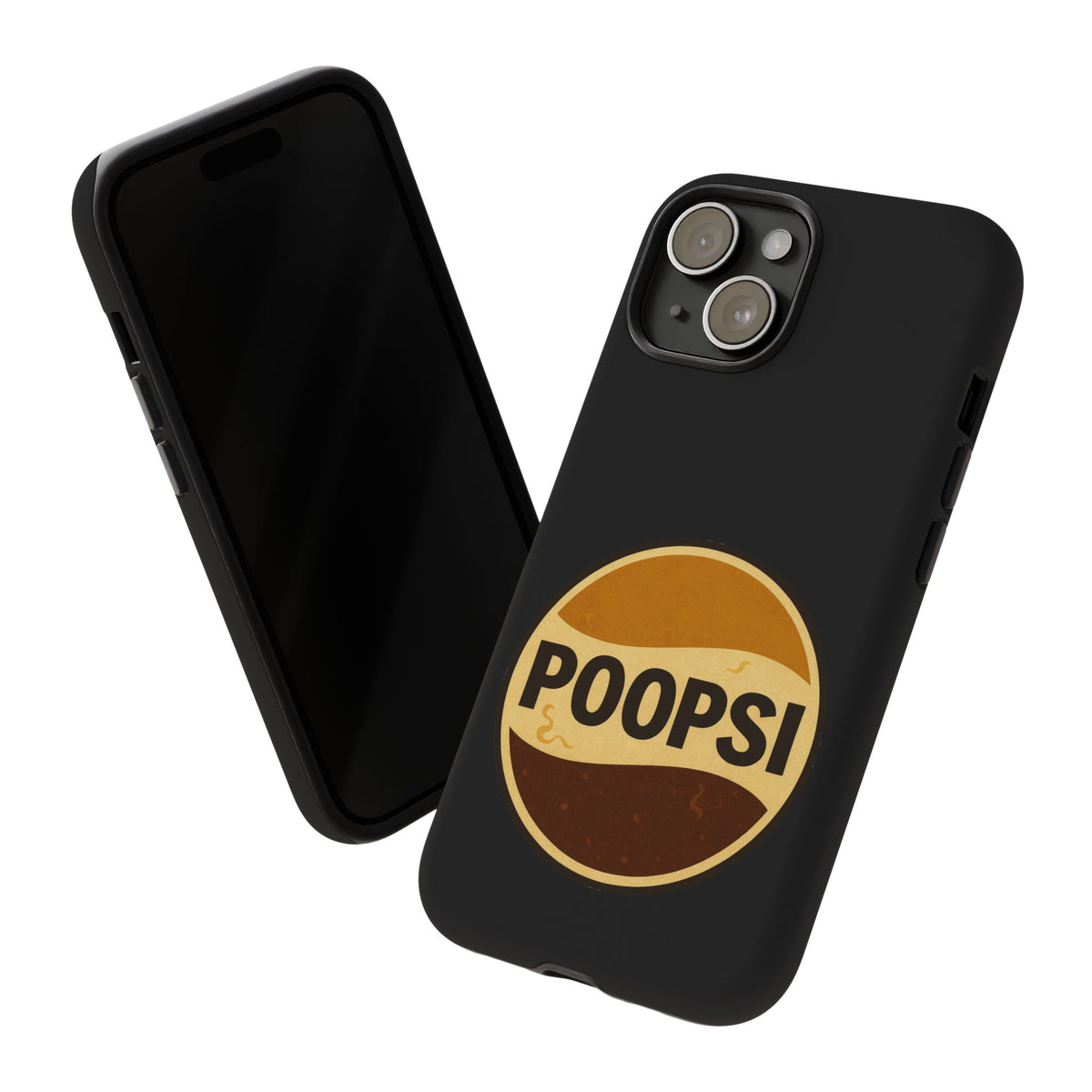 Poopsi Retro Logo Phone Case — Funny Vintage Soda-Inspired iPhone Cover