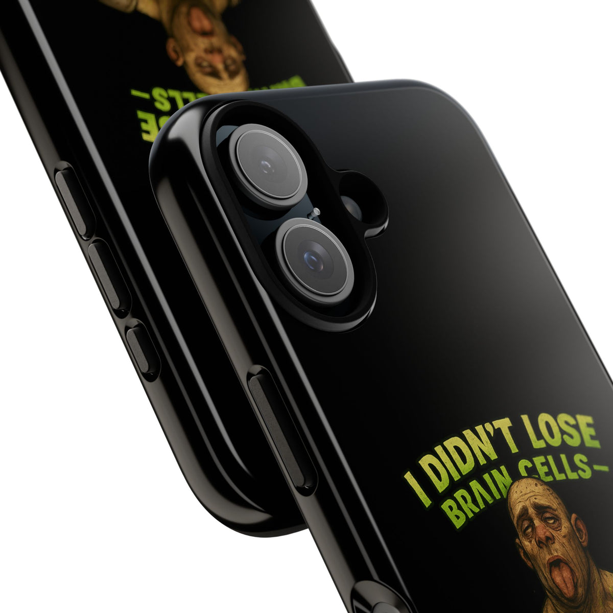 Phone Case — "I Didn't Lose Brain Cells, Someone Stole Them" Funny Zombie Warrior Protective Cover