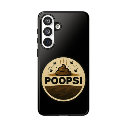 Phone Case — 'POOPSI' Funny Poop Logo Protective Cover