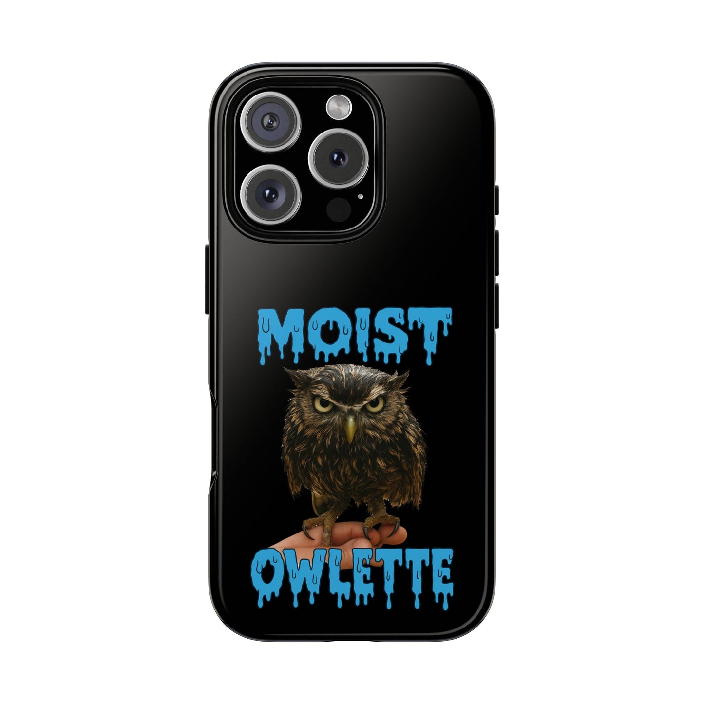 Moist Owlette Phone Case — Funny Owl Graphic Protective Case
