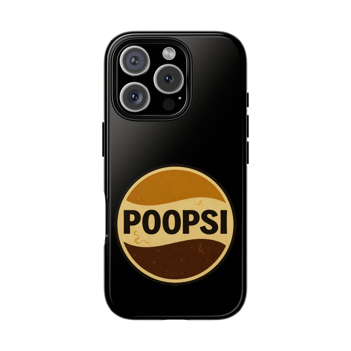 Poopsi Retro Logo Phone Case — Funny Vintage Soda-Inspired iPhone Cover