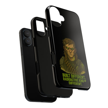 Phone Case — "Built Different, Radioactive Kind of Different" Mutant Design