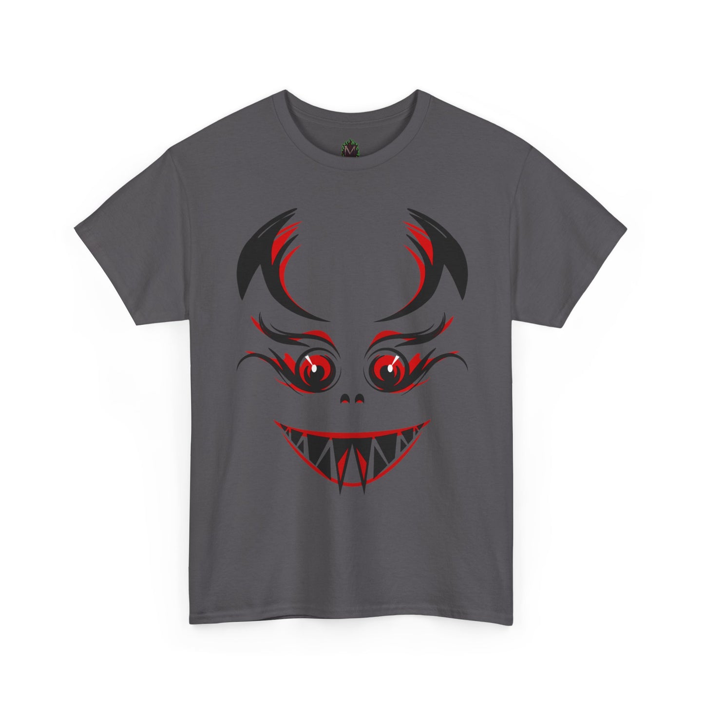 Creepy Grinning Demon Face T-Shirt | Halloween Horror Tee