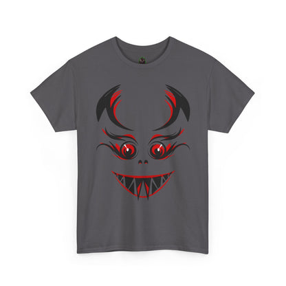 Creepy Grinning Demon Face T-Shirt | Halloween Horror Tee