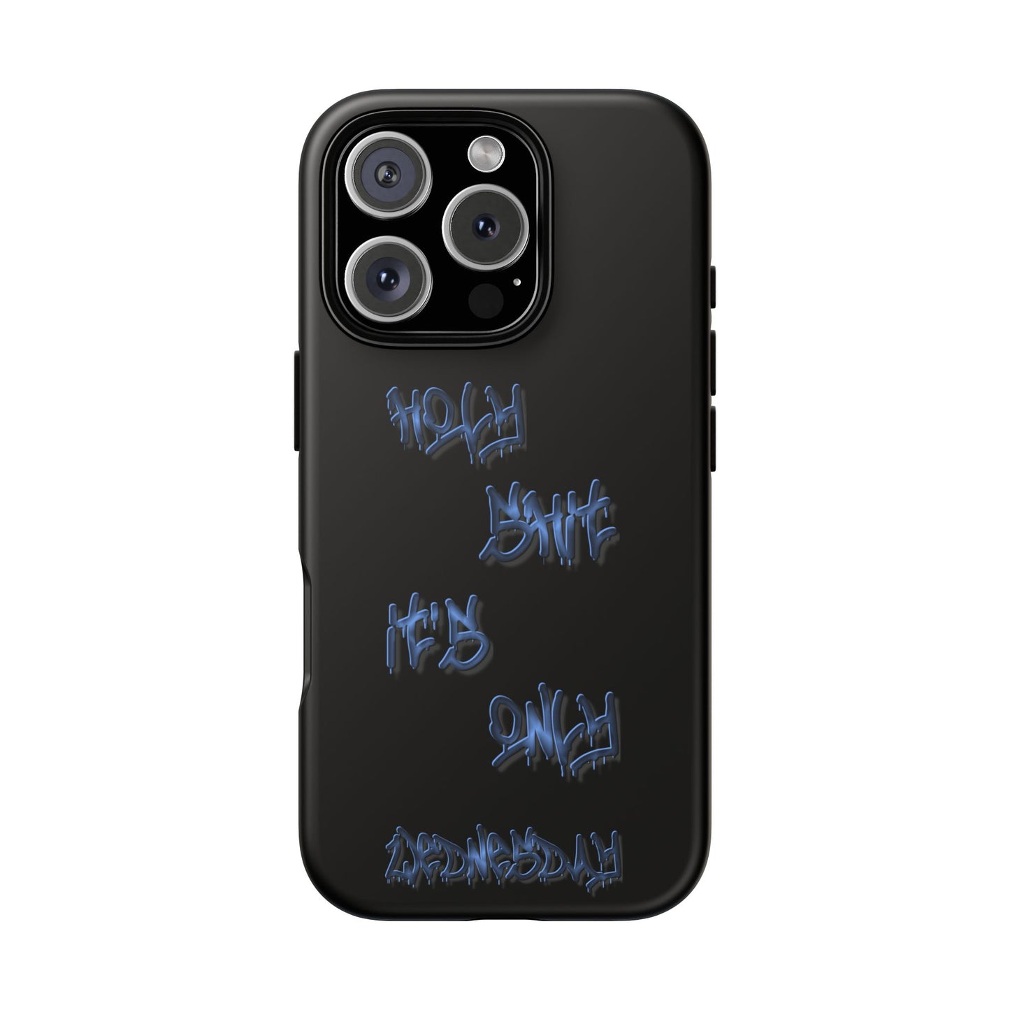 Phone Case — Blue Neon Graffiti "Tough Cases" Protective Cover
