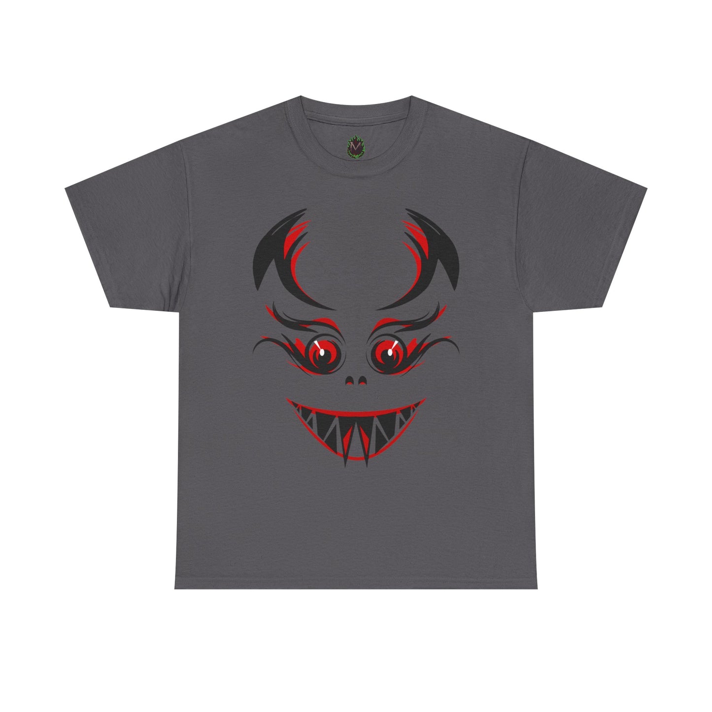 Creepy Grinning Demon Face T-Shirt | Halloween Horror Tee