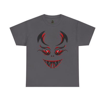 Creepy Grinning Demon Face T-Shirt | Halloween Horror Tee