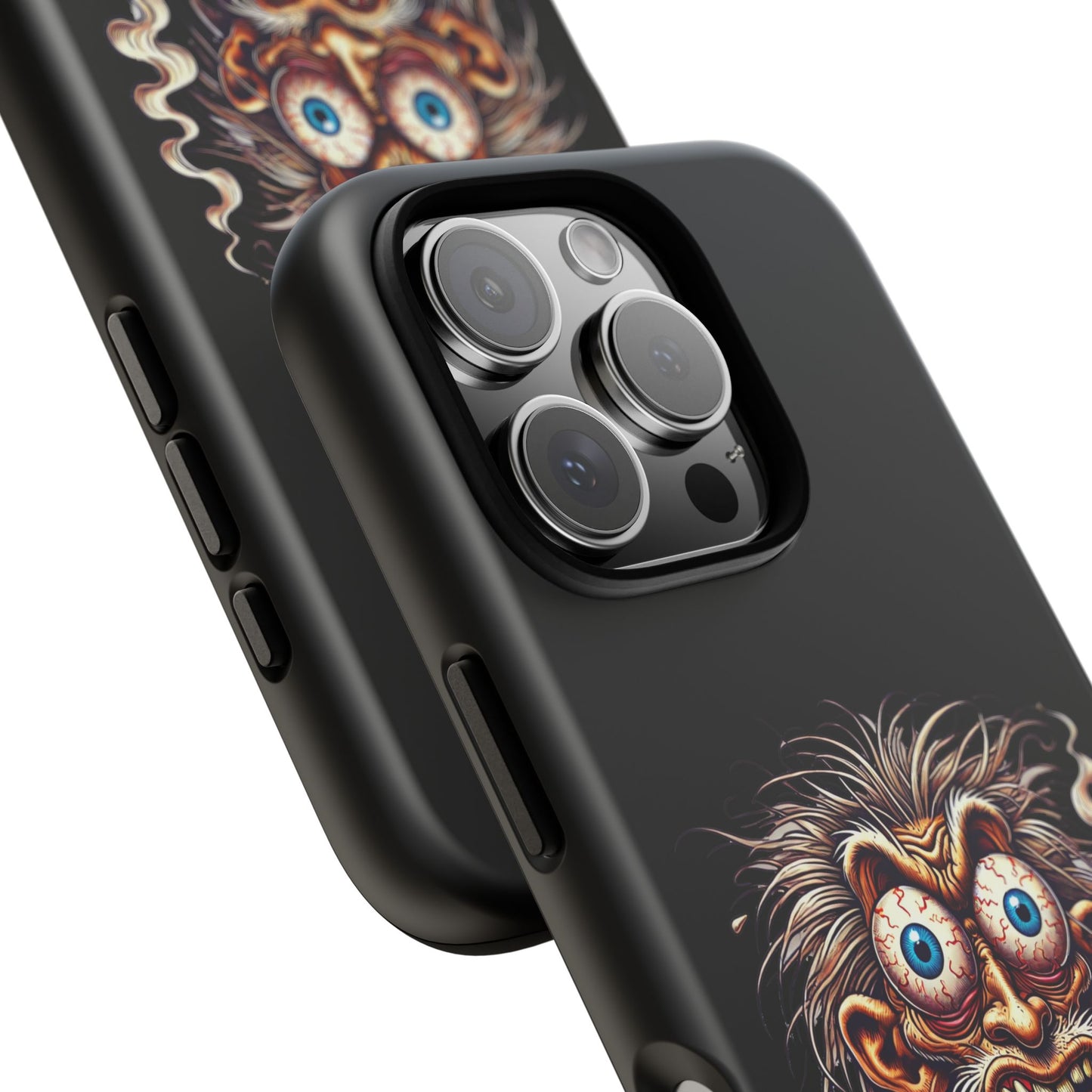 Phone Case — Wild Cartoon Monster Smoking Design