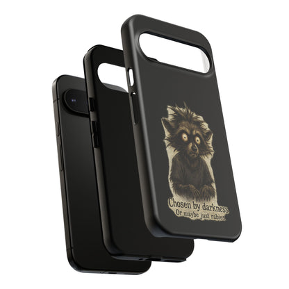 Phone Case — "Chosen by Darkness (Or Maybe Just Rabies)" Cute Creepy Lemur Design