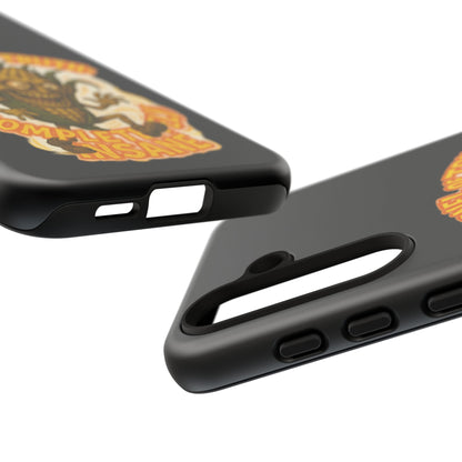 Corny Horror Phone Case - “Kernel of Truth, Completely Insane” Retro Corn Monster