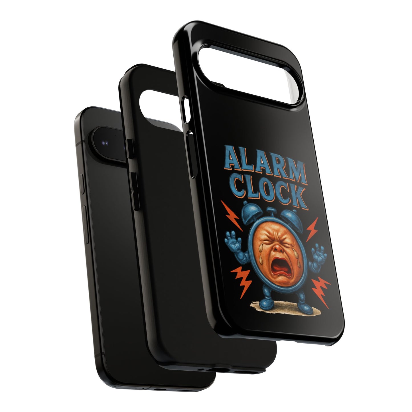 Phone Case — "Alarm Clock" Retro Screaming Clock Protective Cover