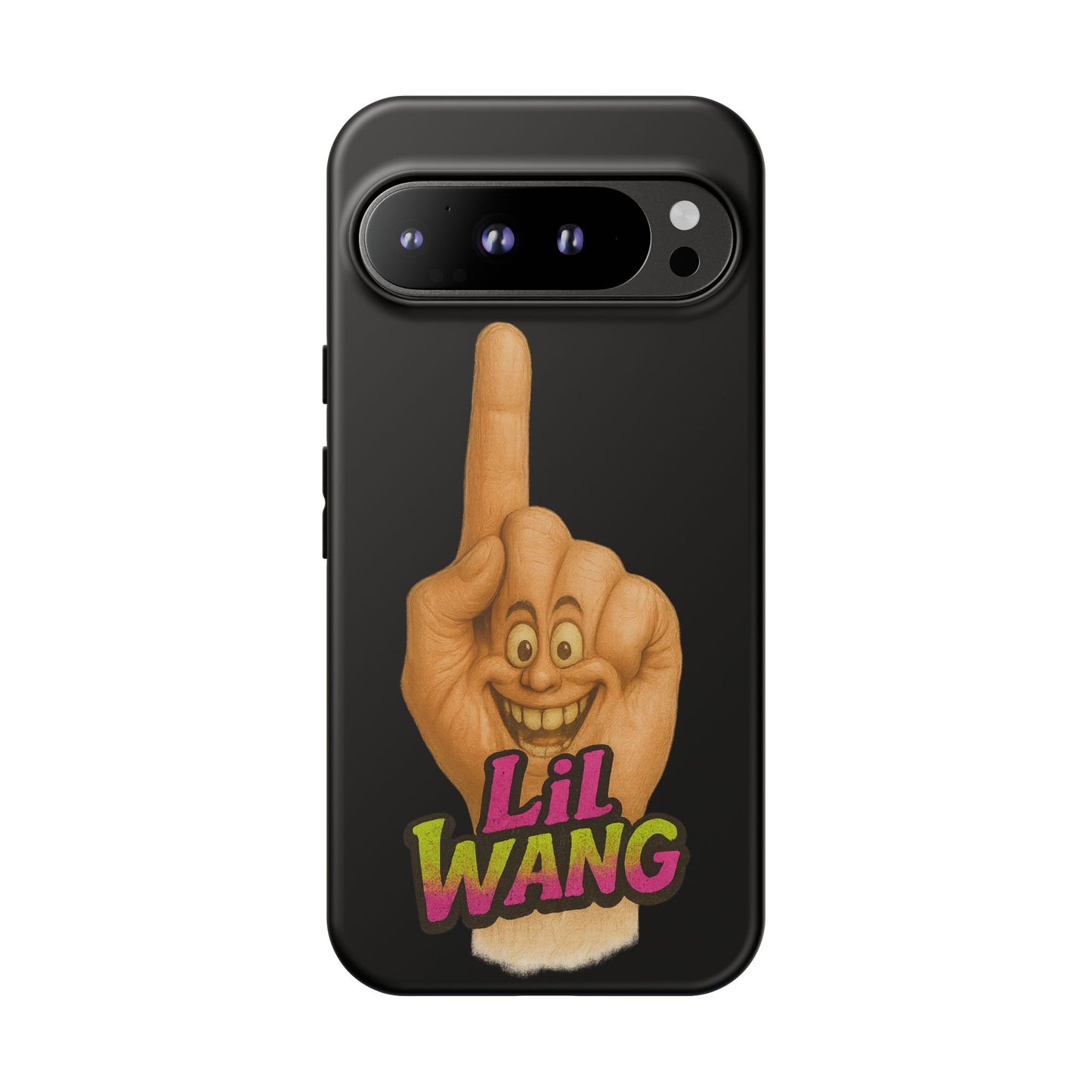 Phone Case — 'Lil Wang' Humorous Middle Finger Character Protective Cover