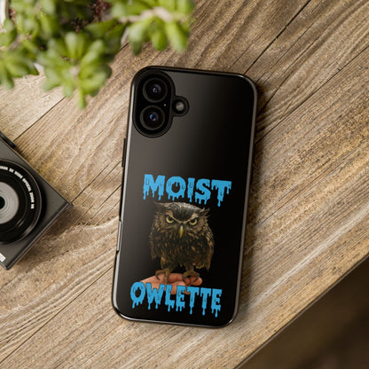 Moist Owlette Phone Case — Funny Owl Graphic Protective Case