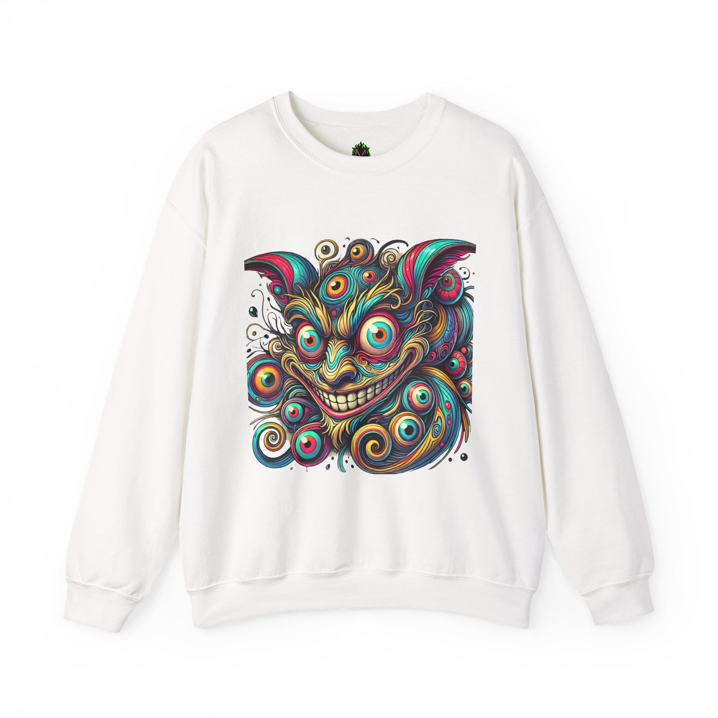 Demon Swirl Eyes Crewneck Sweatshirt