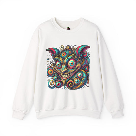 Demon Swirl Eyes Crewneck Sweatshirt