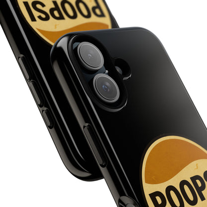 Poopsi Retro Logo Phone Case — Funny Vintage Soda-Inspired iPhone Cover