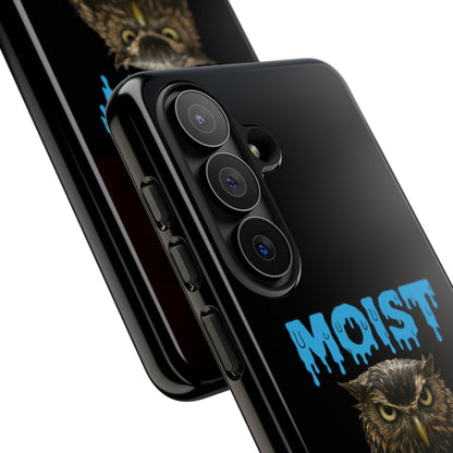 Moist Owlette Phone Case — Funny Owl Graphic Protective Case