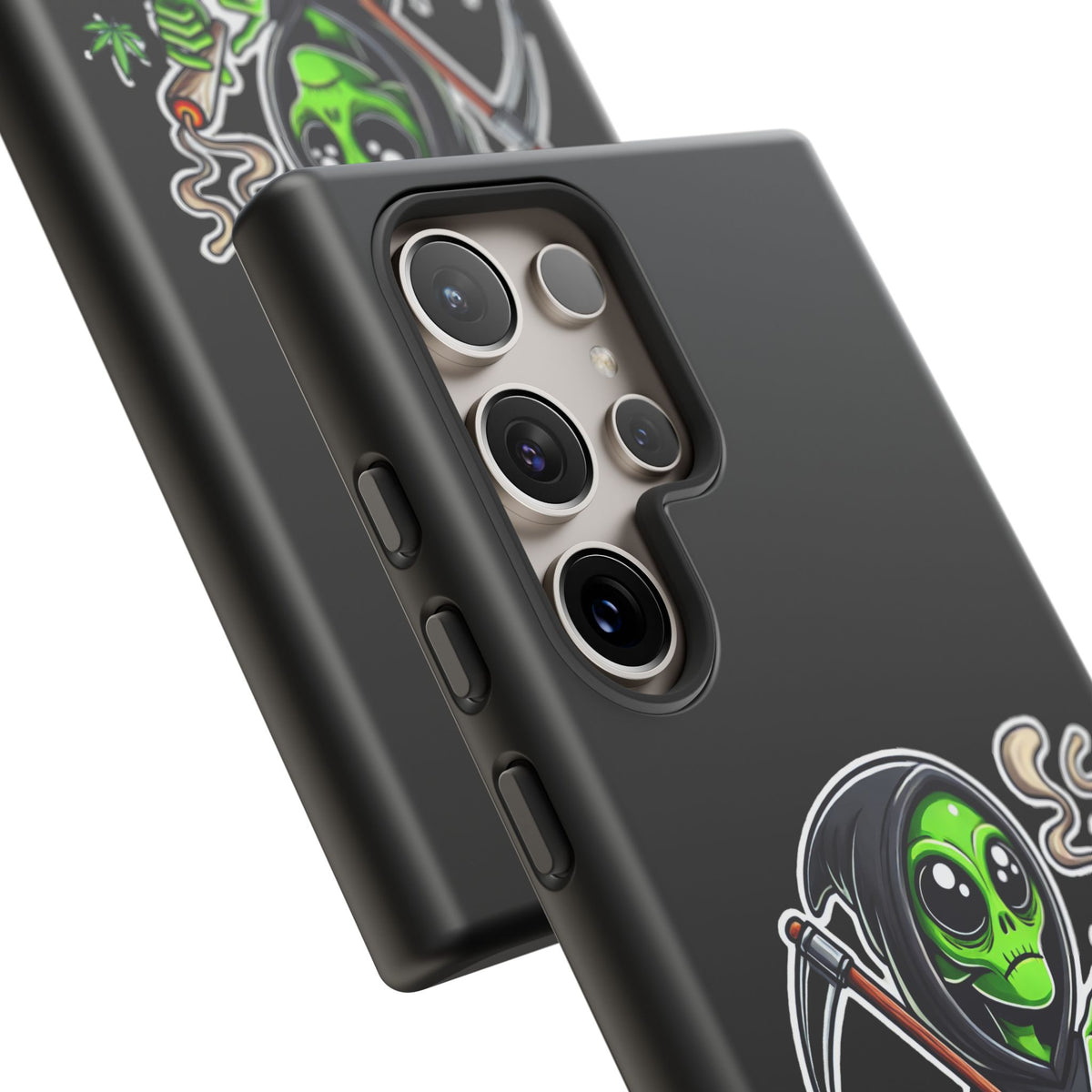 Reaper Alien Phone Case – Cute Grim Reaper Smoking Weed iPhone Case