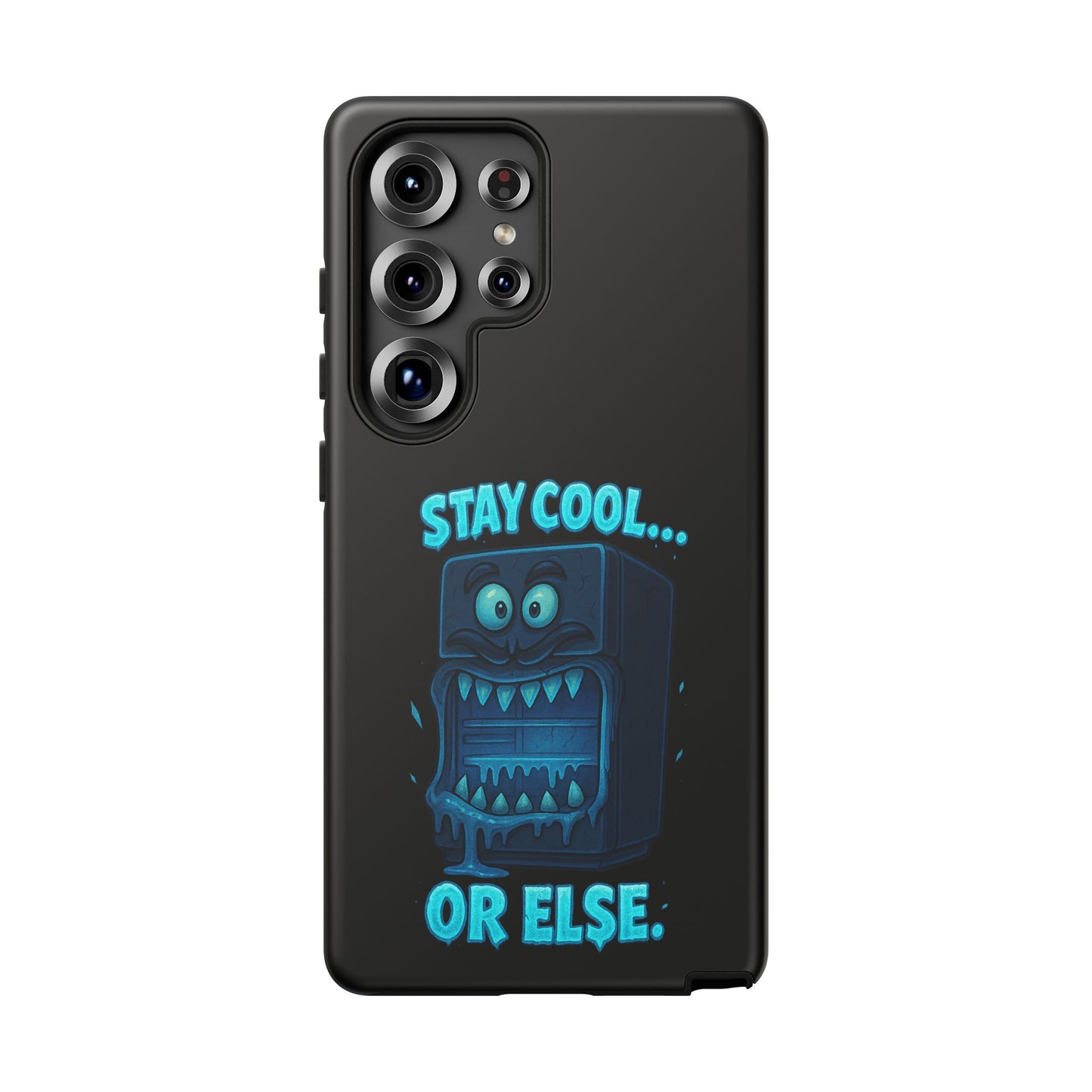 Stay Cool... Or Else. Phone Case — Neon Monster Protective iPhone Cover