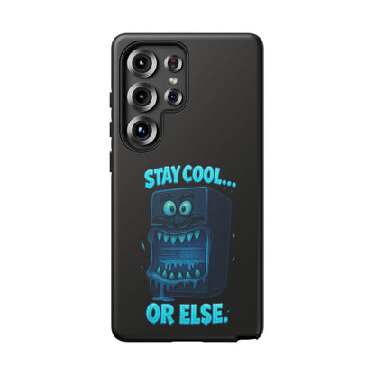 Stay Cool... Or Else. Phone Case — Neon Monster Protective iPhone Cover