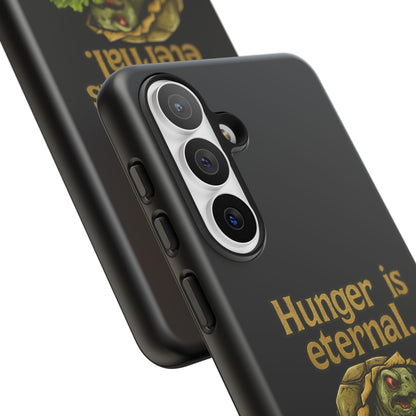 Phone Case — 'Hunger Is Eternal, Your Fingers Are Optional' Turtle Snack Graphic