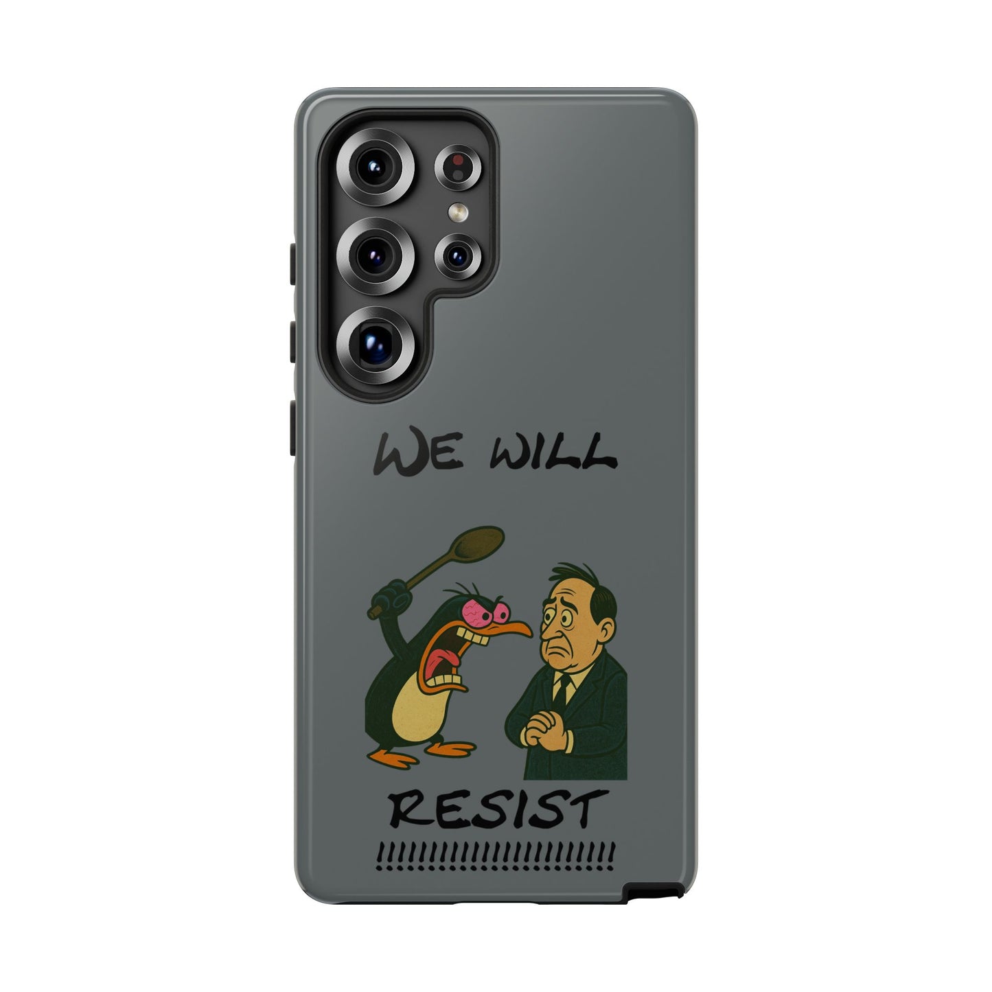 Phone Case - "We Will Resist" Cartoon Protest Design
