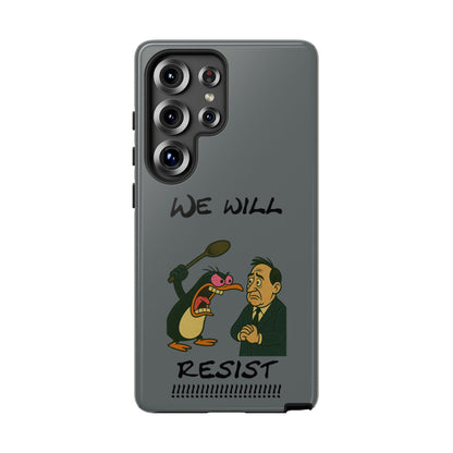 Phone Case - "We Will Resist" Cartoon Protest Design
