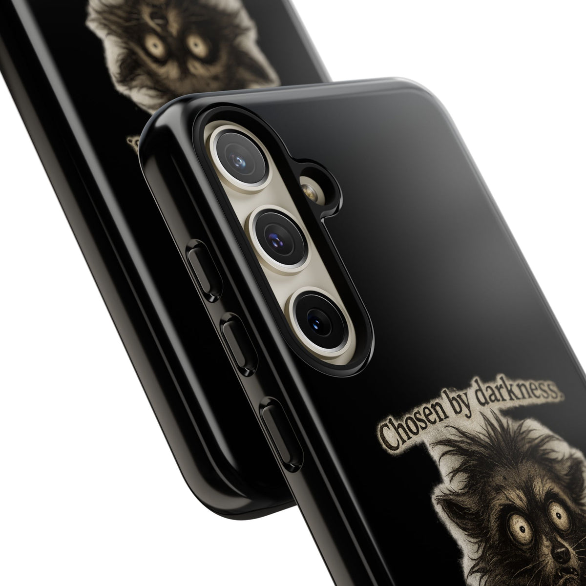 Phone Case - "Chosen by Darkness (Or Maybe Just Rabies)" Cute Creepy Retro Creature Protective Case