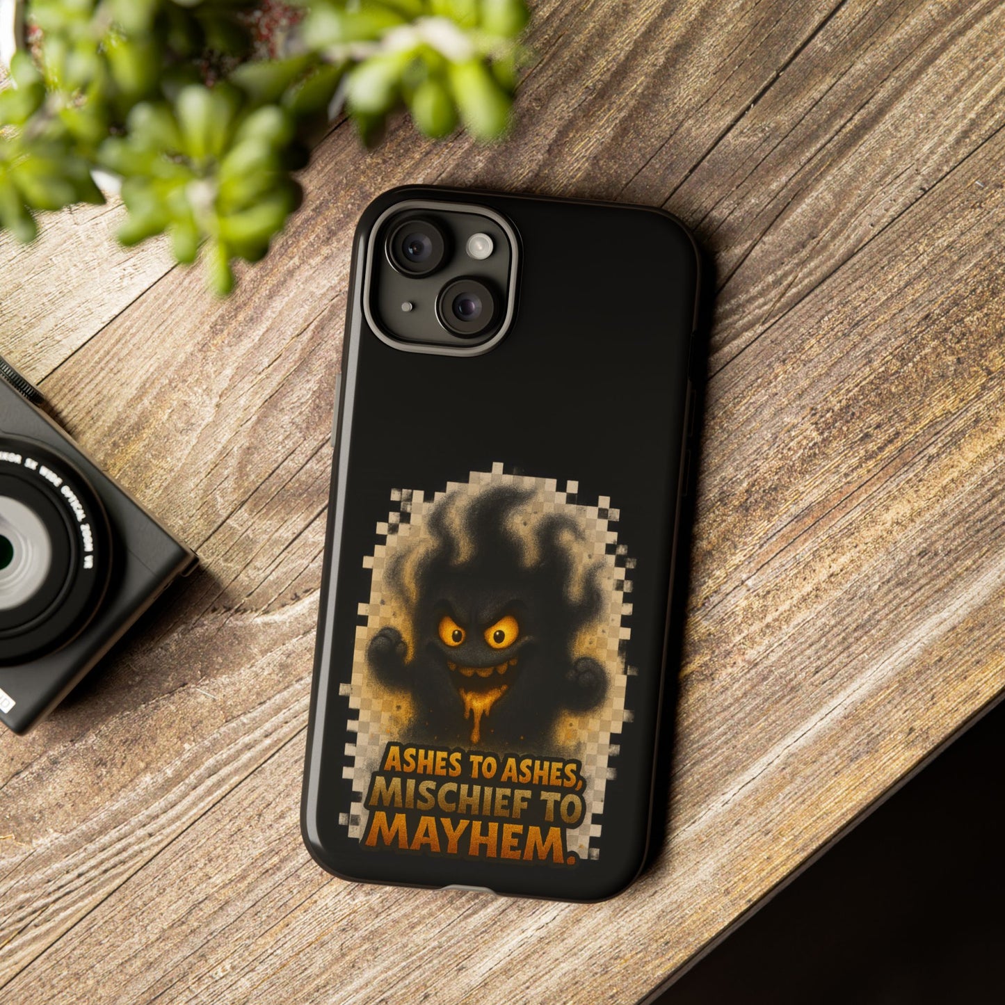 Phone Case — 'Ashes to Ashes, Mischief to Mayhem' Spooky Ghost Protective Case