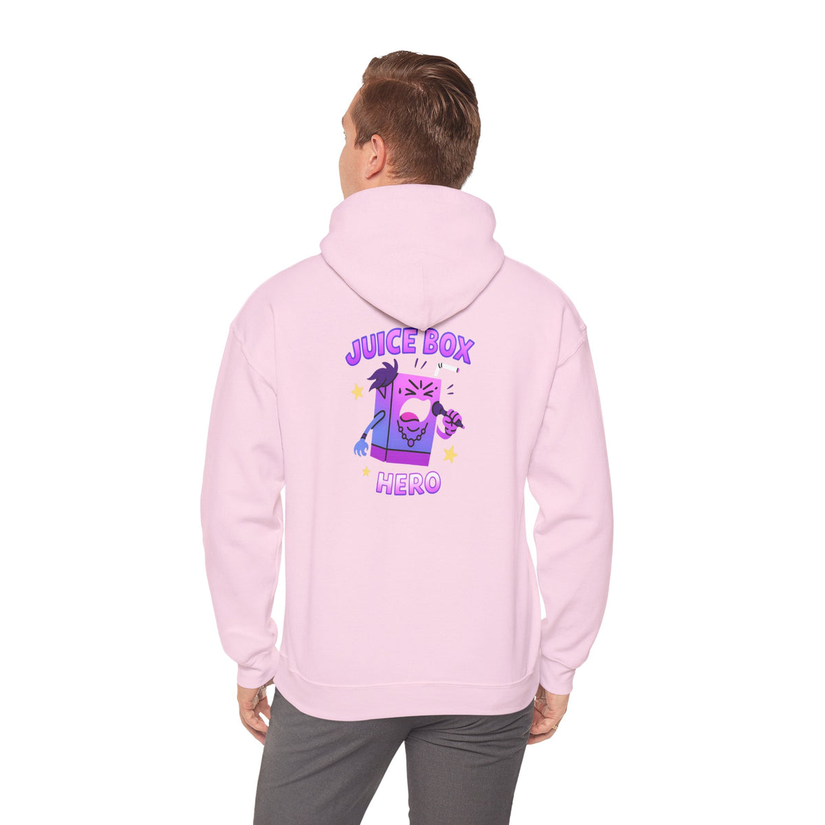 Juice Box Hero Hoodie — Playful Cartoon Juice Box Graphic Sweatshirt