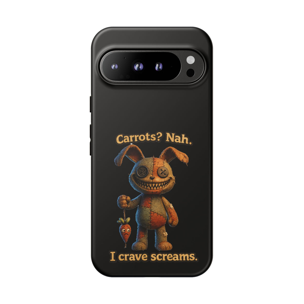 Phone Case — Creepy Bunny "Carrots? Nah. I crave screams." Horror iPhone Case