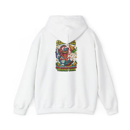 Twisted Fate Clown Hoodie – Retro Horror Skate Graphic Sweatshirt