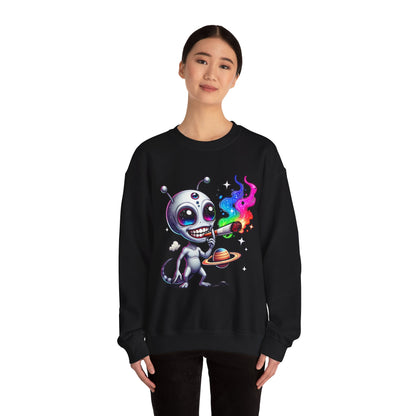 Stoned Alien Galaxy Crewneck Sweatshirt