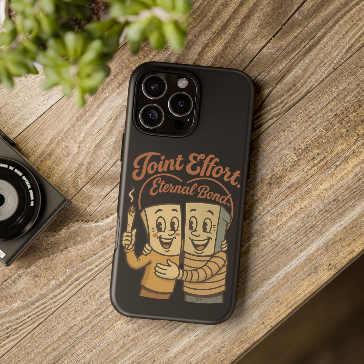 Phone Case — "Joint Effort Eternal Bond" Retro Cannabis Matchstick Design