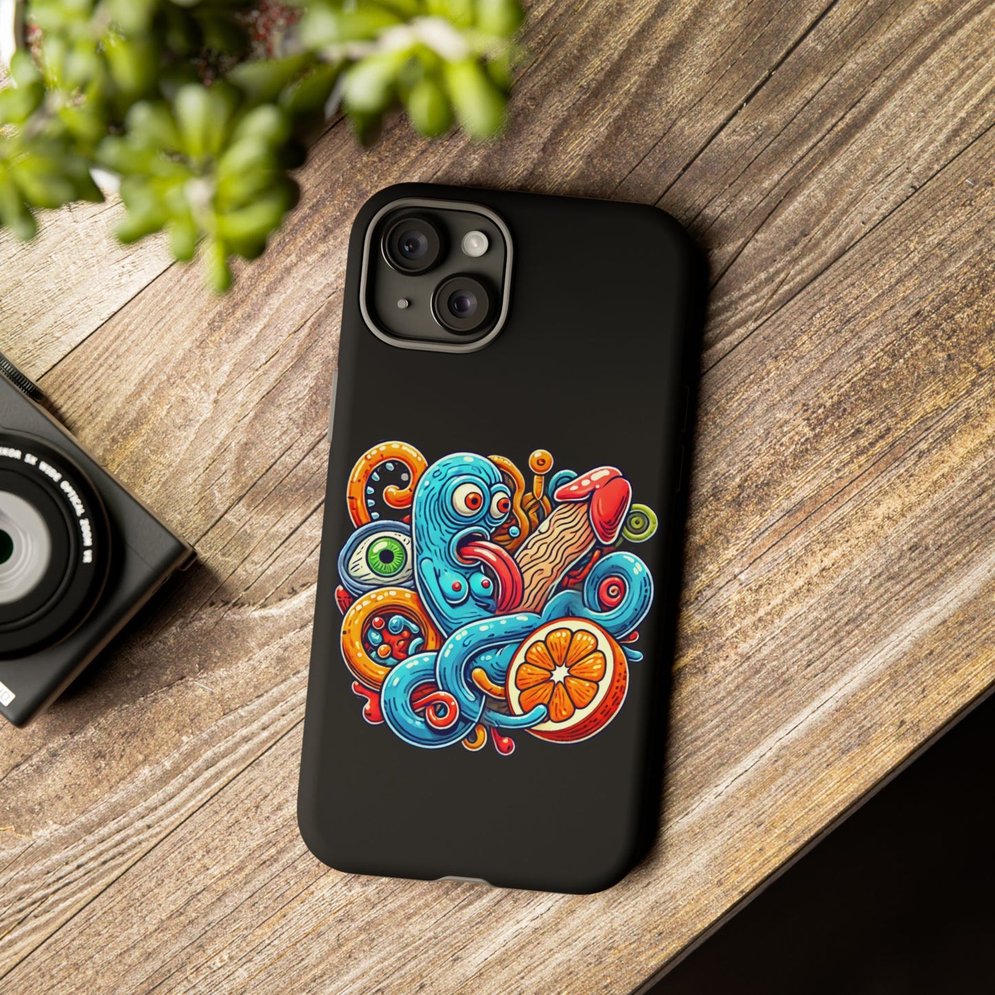 Octopus Surf Phone Case — Colorful Nautical Art Protective Phone Cover