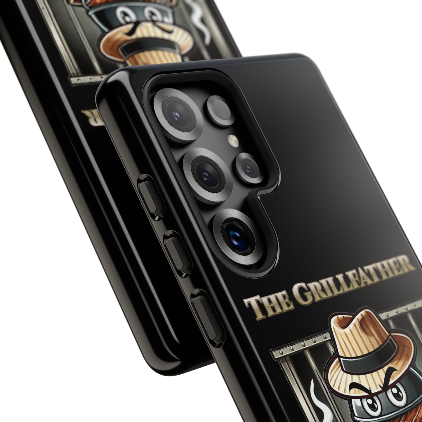 Grillfather Personalized Phone Case — Funny BBQ Smoker Design
