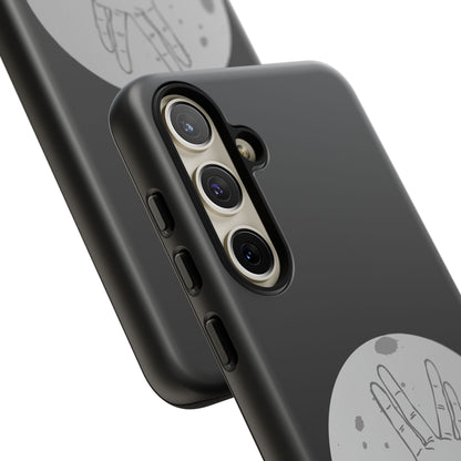 Spock Live Long Phone Case — Vulcan Salute Moon Graphic