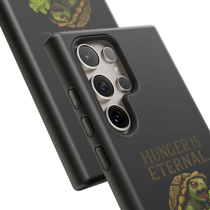 Phone Case — "Hunger Is Eternal, Your Fingers Are Optional" Turtle Monster Design