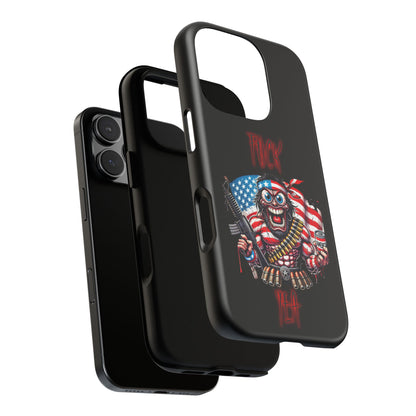 Phone Case — American Flag Skull Soldier Design (Tough Cases)