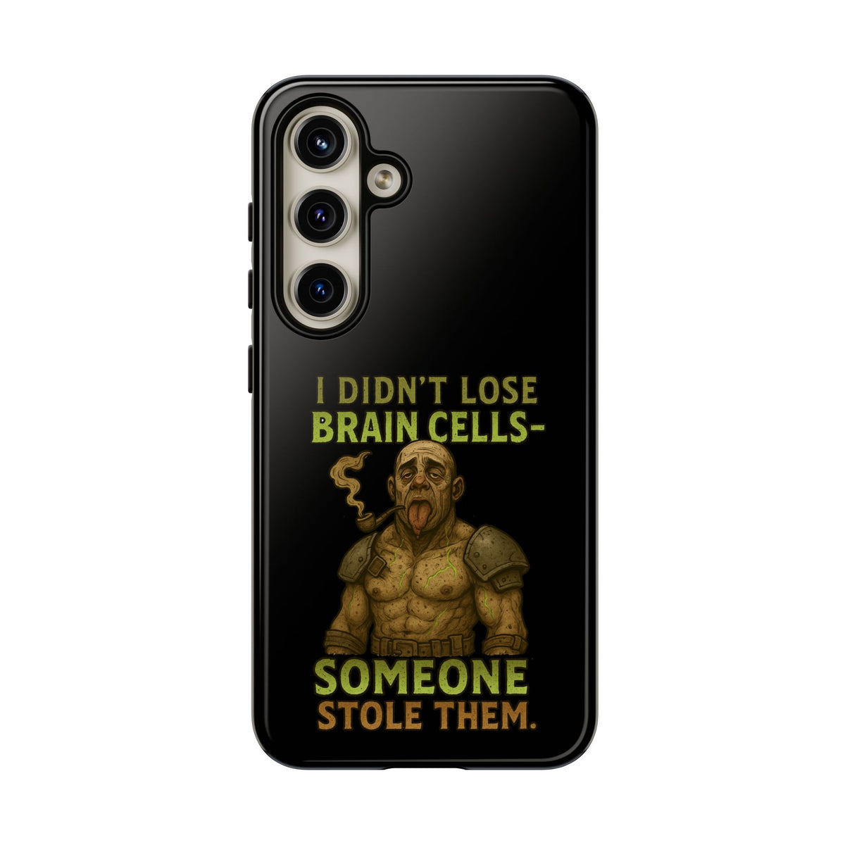 Phone Case — “I Didn’t Lose Brain Cells — Someone Stole Them” Humorous Zombie Graphic