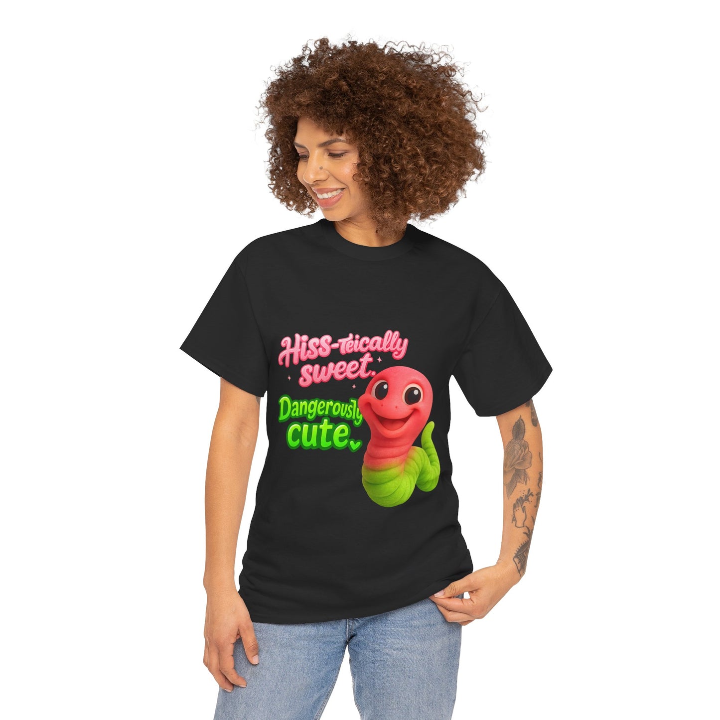 Hiss-terically Sweet – Dangerously Cute Snake T-Shirt