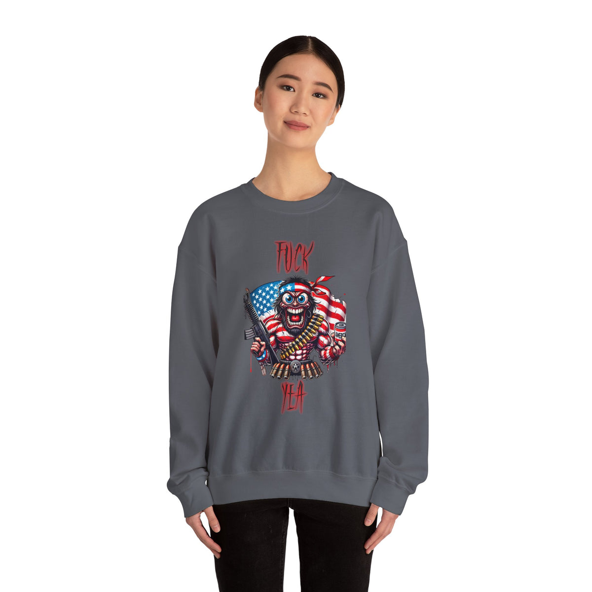 Patriotic Savage "F*** Yea" Crewneck