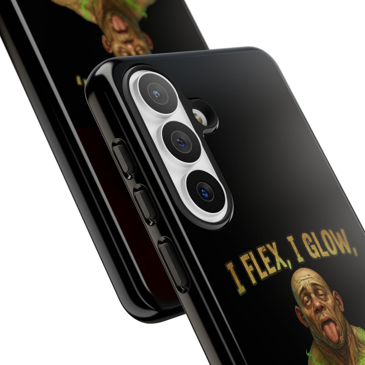 Phone Case — I Flex, I Glow Funny Muscular Guy Phone Cover