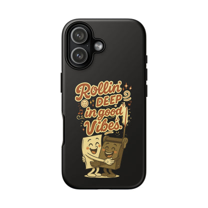 Phone Case — "Rollin' Deep in Good Vibes" Cartoon Retro Design