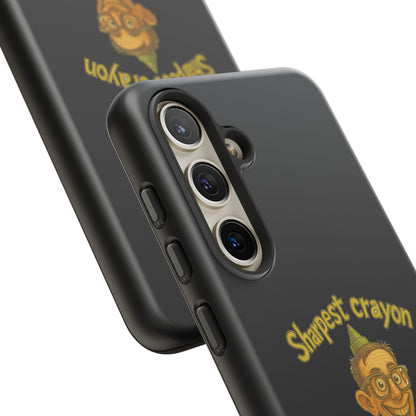 Phone Case — "Sharpest Crayon in the Tool Shed" Retro Teacher/Geek Protective Cover